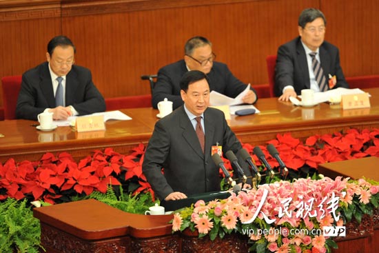 王少阶委员发言。人民网记者 翁奇羽 摄